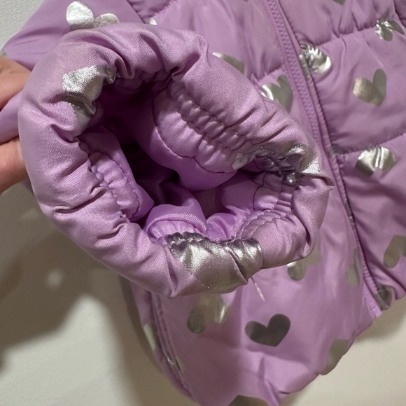 Carter’s Toddler Girls’ Winter Puffer Jacket Purple 2T - Picture 6 of 9